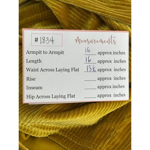 Blue Blush Mustard Yellow Long Balloon Sleeves Textured Velvet V-neck Top Size M - Picture 8 of 8